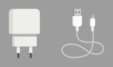 USB Micro kablo ile farklı görünümde akıllı telefon USB şarj adaptörü.