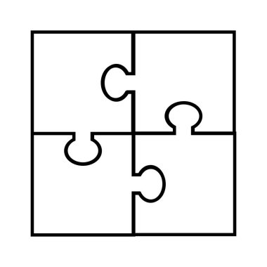 Bulmaca simgesi dizaynı. Bulmaca sembolü koleksiyonu simgesi.