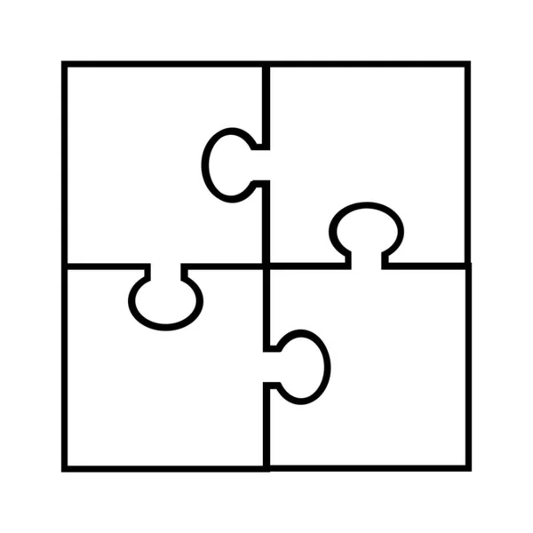 Puzzel pictogram set ontwerp. Puzzel symbool collectie pictogram. — Stockvector