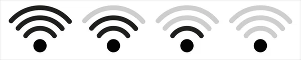 Icono Inalámbrico Wifi Símbolo Señal Conexión Internet Recogida Remota Acceso — Vector de stock