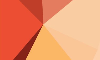 Soyut üçgen renk diyagramı resimlemesi