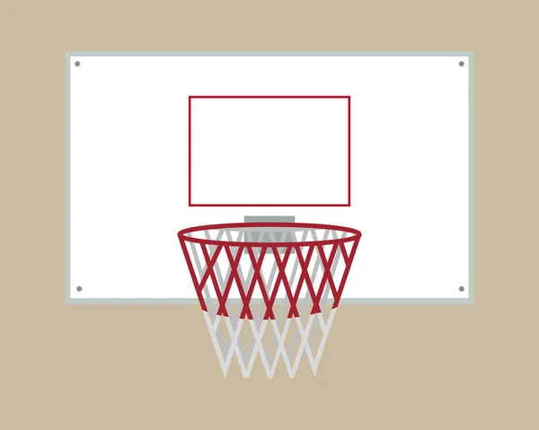 Basketball Hoop Basketball Ball — Stock Vector