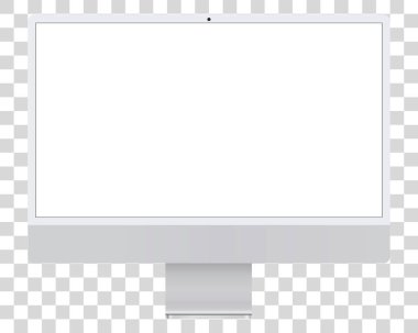 Yeni iMac bilgisayar. iMac 2021 masaüstü
