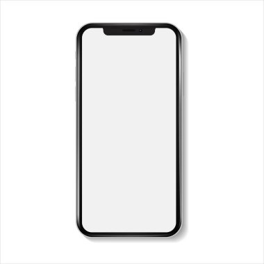 gerçekçi modeller şeffaf ekranlı akıllı telefon, akıllı telefon model koleksiyonu, aygıt ön görünümü