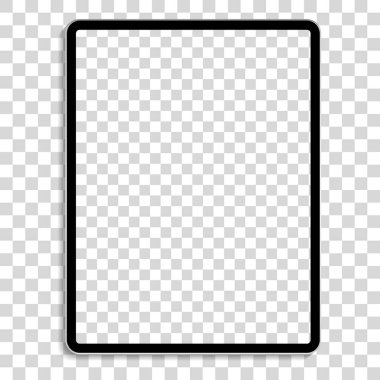 Device ipad pro for illustrators on white background