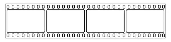 Film şeridi izole vektör simgesi. Film şeridi simgesi ile geçmişe dönük resim. Film şeridi. Şeffaf üzerinde video kaset film şerit çerçeve vektörü