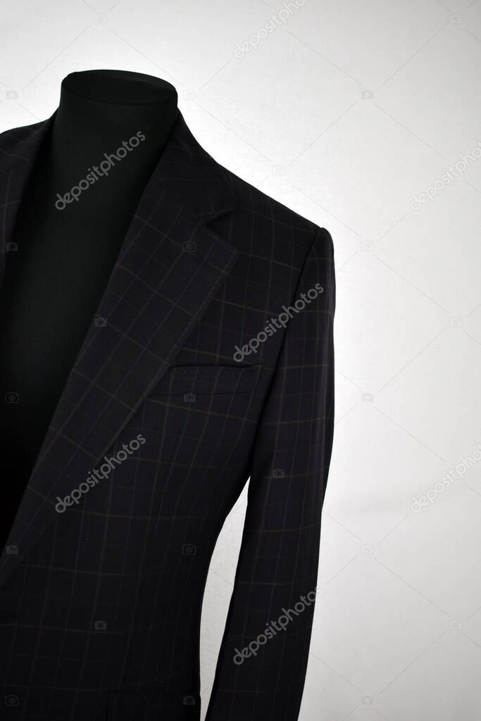 luxury men's clothing with different materials
