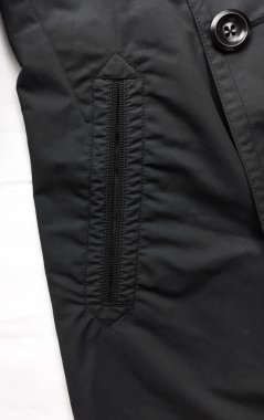 Lüks erkek kıyafetleri ve farklı malzemeler.