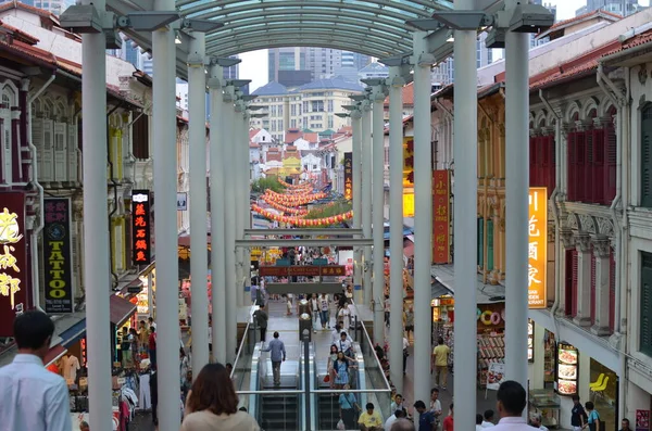 Περιοχή Chinatown Στη Σιγκαπούρη — Φωτογραφία Αρχείου