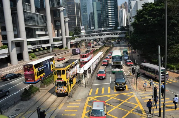Κυκλοφορία Του Χονγκ Κονγκ — Φωτογραφία Αρχείου