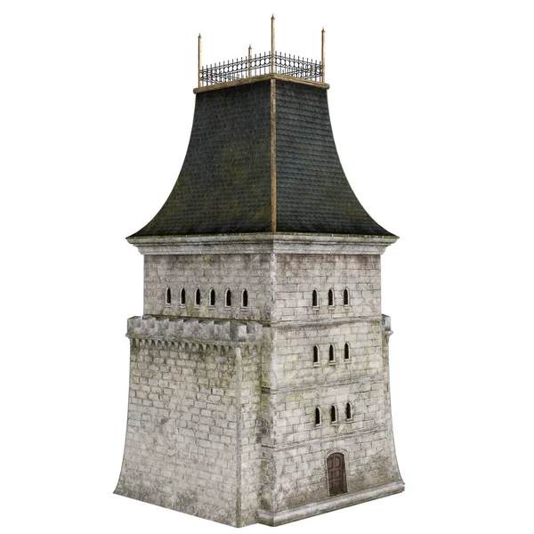 3D kale kulesini ortaçağ izole et