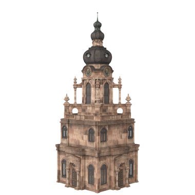 3D gotik ve antik yapılar izole edildi