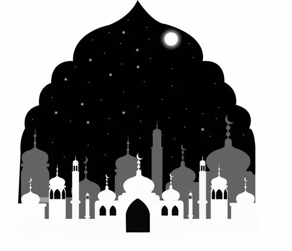 Ramazan Kareem Duvar Kağıdı Tasarım Şablonu — Stok Vektör