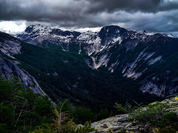 Landschaft Mit Wolken See Den Bergen — Stockfoto