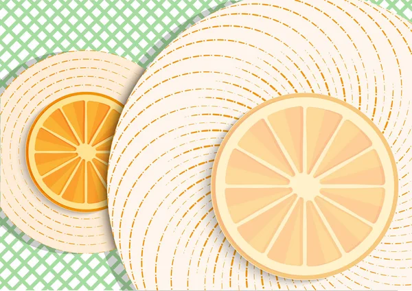 Pattern line and Orange abstract background vector.