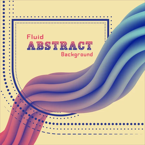 Colorful Gradient Flow Wave Poster Art Design Your Design Project — Vector de stock