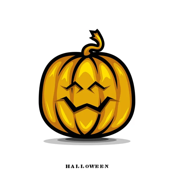 Monster Pompoen Cartoon Halloween Vector 002 — Stockvector