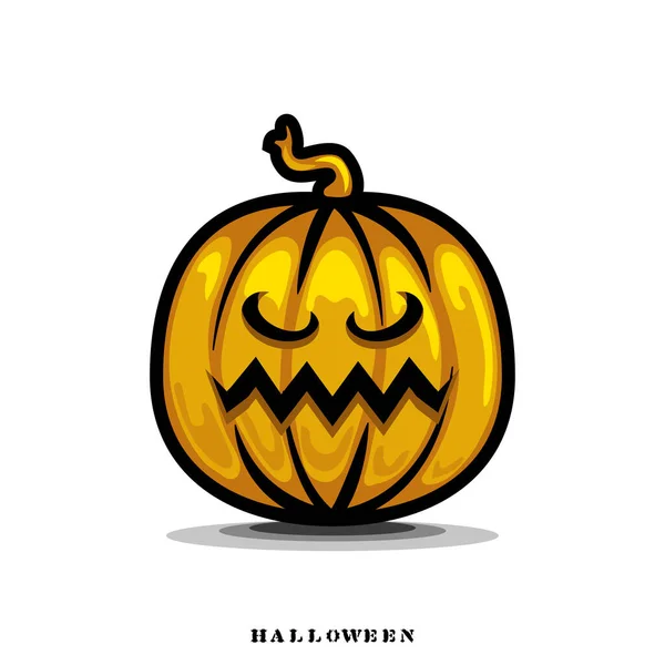 Monster Pompoen Cartoon Halloween Vector 008 — Stockvector