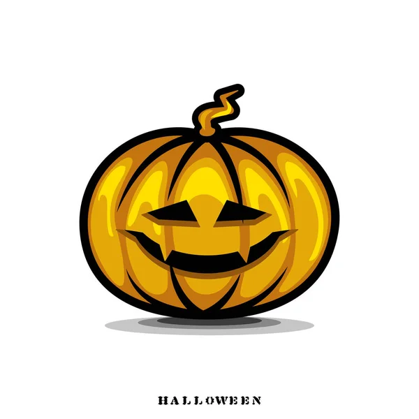 Monster Pumpkin Cartoon Halloween Vector 010 — Stock Vector