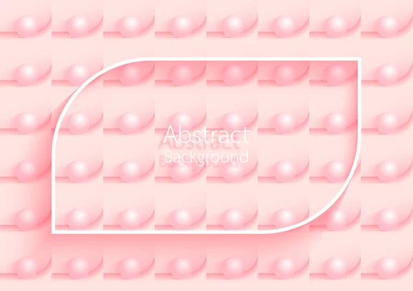 Fondo Abstracto Círculos Rosados Vector — Vector de stock