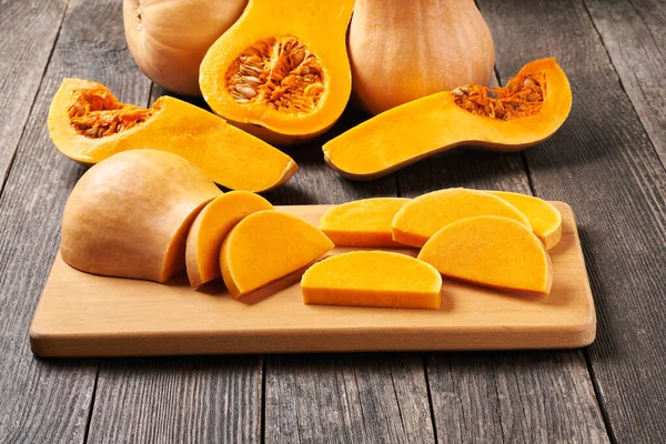 Butternut Squash Cut Slices Ready Cooking — Foto Stock