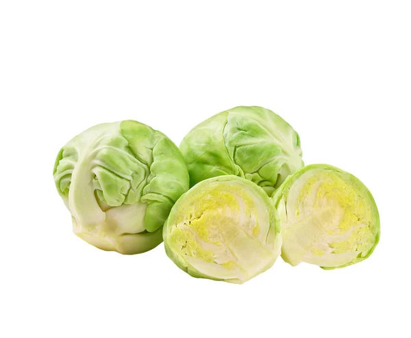 Chopped Brussels Sprouts Isolated White Background — Fotografia de Stock