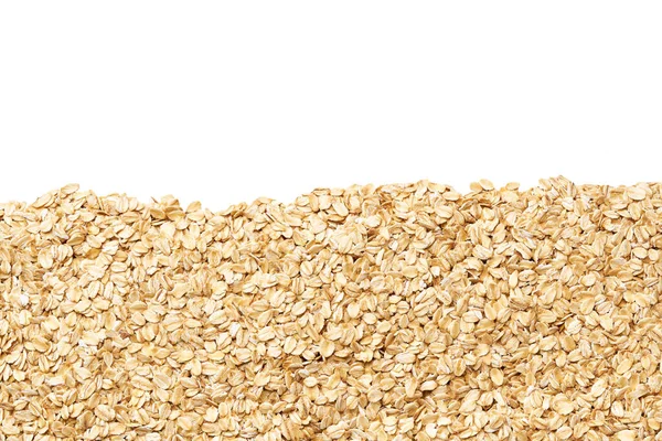 Oat Flakes Background Close Copy Space Text — Stock Photo, Image