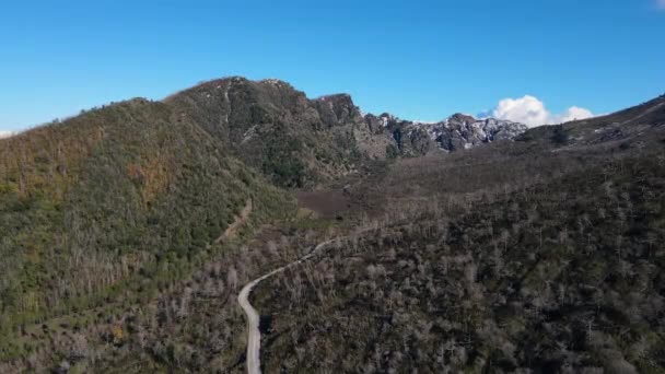 阿尔卑斯山的空中摄影。在山上，岩石上，山脊上飞来飞去。风景，绿草，天空，云彩，自然，无人机视频。意大利Capmania. — 图库视频影像