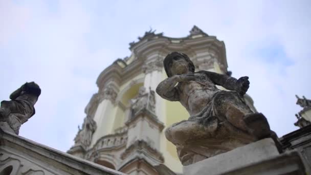 Catedral de São Jorge, Lviv Ucrânia — Vídeo de Stock