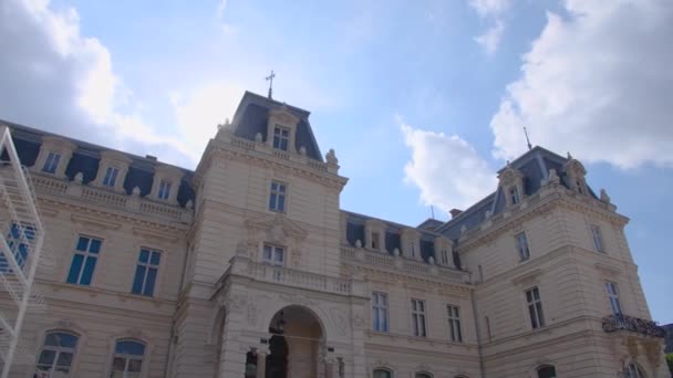 Palácio da família Potocki em Lviv. Ucrânia. — Vídeo de Stock