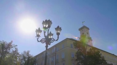 Lviv City Kulesi. Rynok Meydanı. Ukrayna