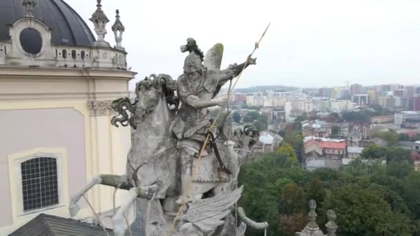 St. Georges Kathedrale, Lviv Ukraine — Stockvideo