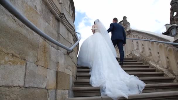 Les mariés montent les escaliers — Video