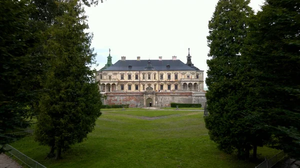 Yaşlı Castle. Pidhirtsi Kalesi, Lviv bölgesi, Ukrayna. Güzel ortaçağ kalesi.