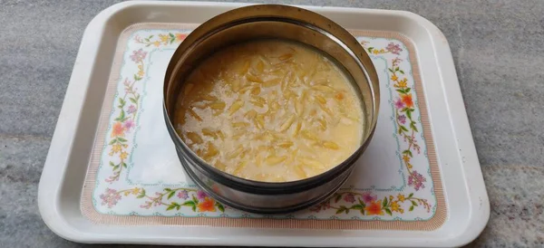 Rice Kheer Atau Firni Atau Chawal Khir Adalah Sebuah Puding — Stok Foto