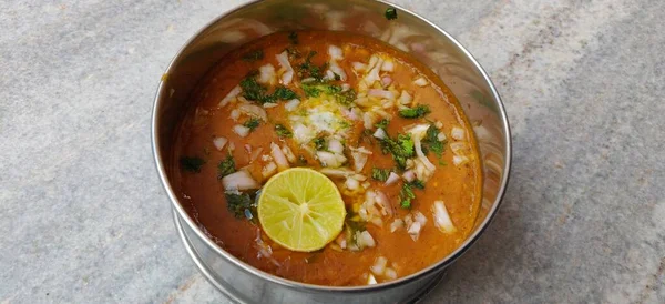 Pav Bhaji Est Une Cuisine Populaire Traditionnelle Indienne Curry Légumes — Photo