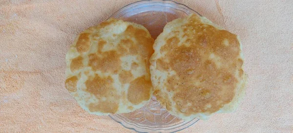 Chola Bhatura Τηγανητό Αλεύρι Chapati Δείπνο Στο Ραμαζάνι Ιφτάρι Ραμζάν — Φωτογραφία Αρχείου