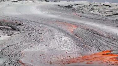 Lava flows on the big island in Hawaii. 