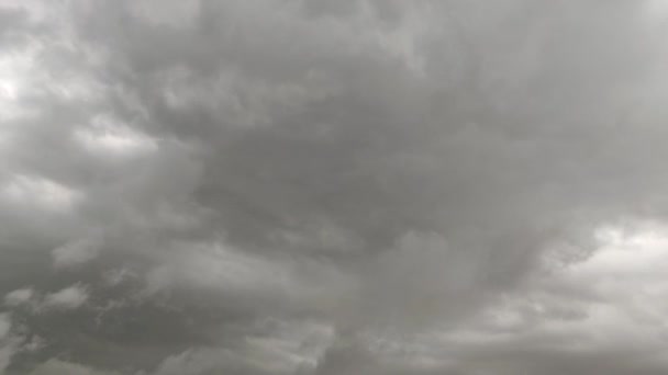 Time Lapse Video Sky Dark Cloud Rain Coming Rain — Vídeos de Stock