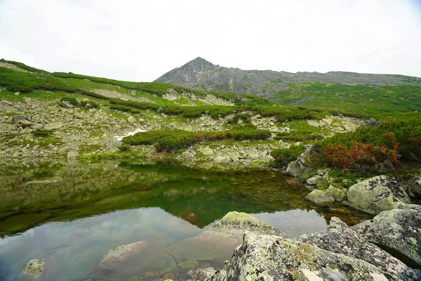 Fascinating Summer Hike Buryatia Mountain Lake — Stock Photo, Image