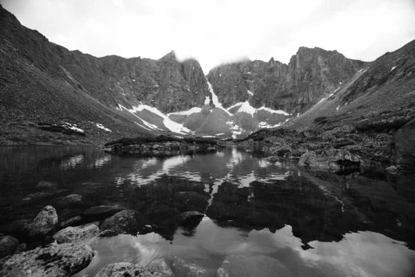 Захоплива Літня Подорож Бурятії Гірське Озеро Стокове Зображення