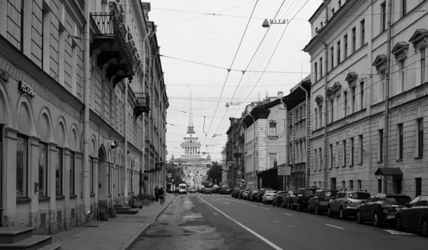 Manhã Verão Rua Gorokhovaya São Petersburgo — Fotografia de Stock