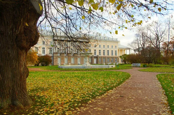 Podzimní Ráno Procházka Catherine Parku Carskoe Selo — Stock fotografie