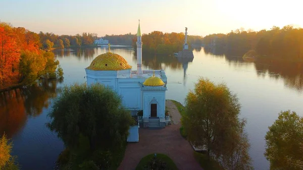 Autumn Morning Walk Catherine Park Tsarskoe Selo — Stock Photo, Image