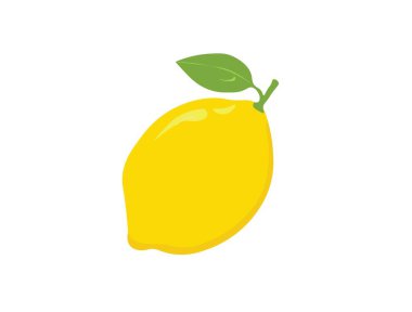  Sarı limon beyazda izole