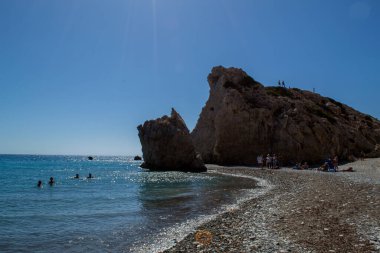 Kıbrıs 'ta Afrodit sahilinde yaz mevsimi