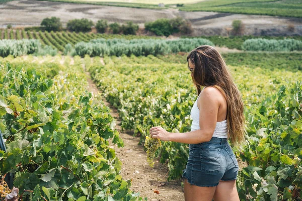 Young Girl Enjoying Happy Moments and Dancing in Vineyard Free Stock Photo