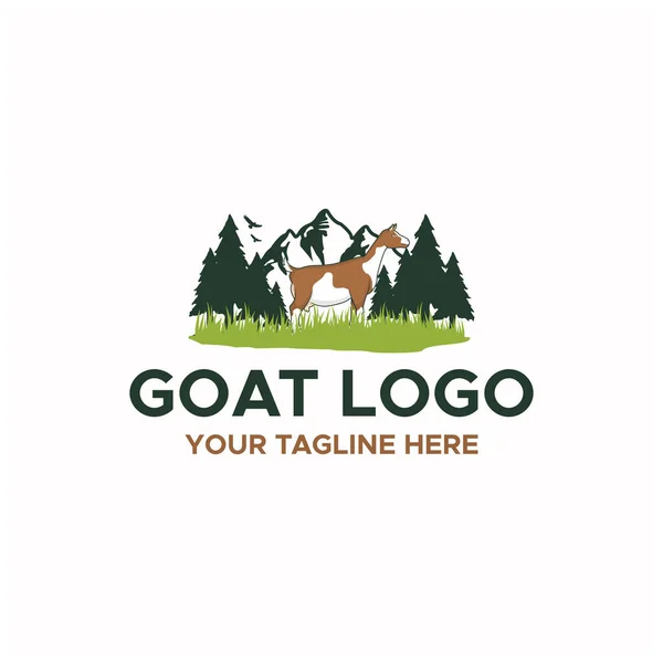 Keçi ve Çiftlik Logosu İşaret Tasarımı