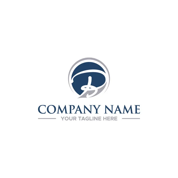 Початкове Вашої Компанії Дизайн Логотипу — стоковий вектор