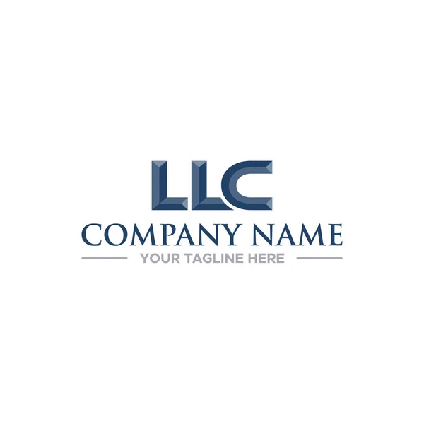 Llc Initial Logo Sign Design Für Ihr Unternehmen — Stockvektor